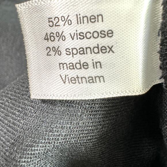 Lane Bryant Womens City Short Size 22 Linen Blend Trouser Style Black - Picture 8 of 11